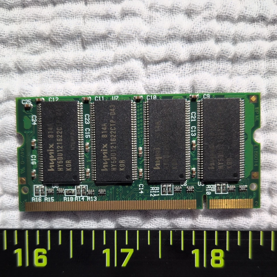 96SD-512M333NN-TR 512 MB Transcend Laptop Memoria DDR1 SDRAM DDR333 PC2700 No ECC Foto 2 de 2