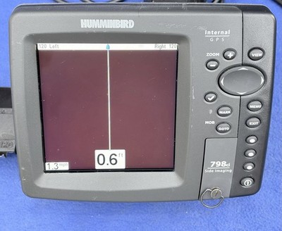 Humminbird 798CI NVB Side Imaging Sonar GPS Chartplotter Head Unit & Power Cable