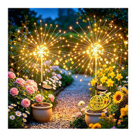 Solarleuchten 2 StüCk 120 LED Garten Wetterfest 8 Modi