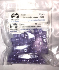 Swarovski Crystal 4mm Violet 5601 144 pcs