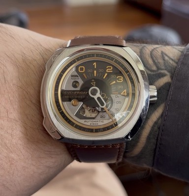 SEVENFRIDAY V series SF-V2/01 Day & Night Display Automatic Men's Watch_944795