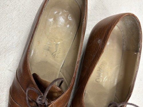 Salvatore Ferragamo Shoes Womens Brown Loafer Italian Leather Size 7 - Picture 3 of 15