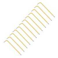 12Stk 4Mm Kugelkopf-InbusschlüSsel Metrisch L-FöRmig Mit Langem Arm Aus S2-Stahl