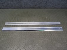83-89 BMW E24 633CSi 635CSi SET OF 2 LEFT & RIGHT DOOR CHROME SCUFF SILL OEM