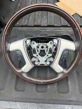 2007-14 Escalade Denali Cocoa Brown Leather Steering Wheel Woodgrain Wood Trim 2007-14 Escalade Denali Cocoa Brown Leather Steering Wheel Woodgrain Wood Trim