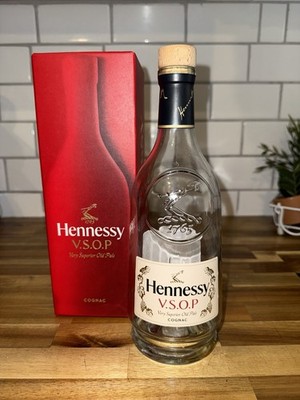 Empty HENNESSY VSOP Cognac Bottle & Box Set
