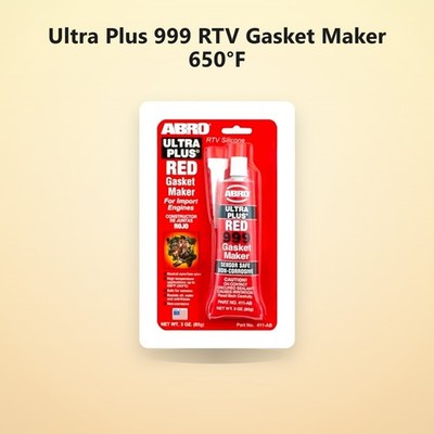 Ultra Plus 999 RTV Gasket Maker 650°F, Sensor Safe, 3 oz-Red | Low-odor, sens...