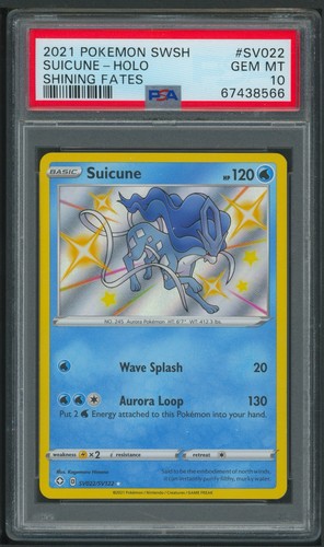 Suicune graded PSA 10 for sale on eBay