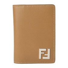 Fendi Card Case Ff Square Beige