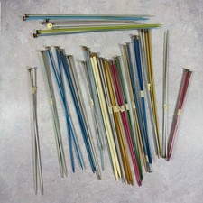 Lot of Knitting Needles Various Sizes 18 Pairs 10 Singles Bates Boye Aluminum
