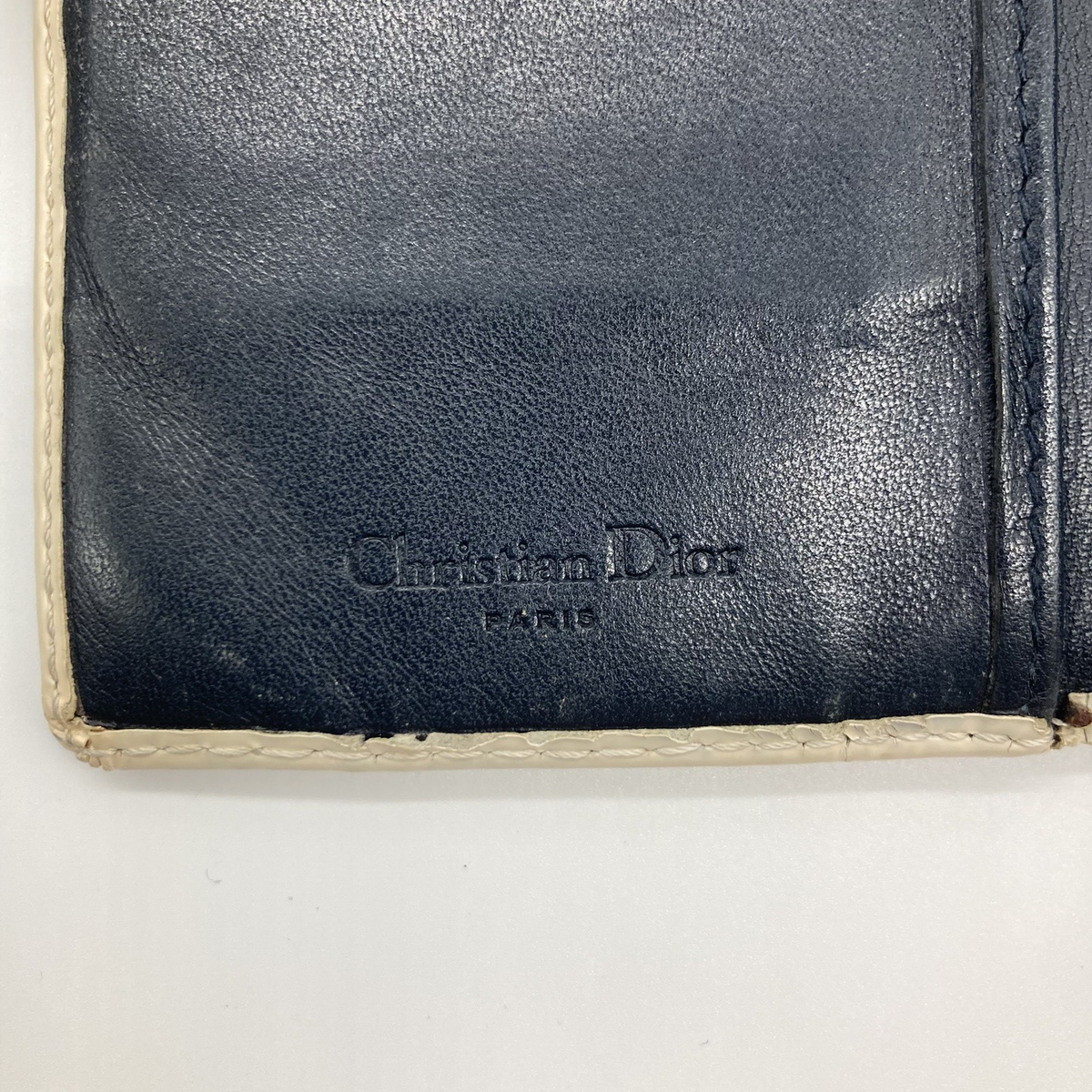 Christian Dior long wallet Trotter Blue Leather Authentic From