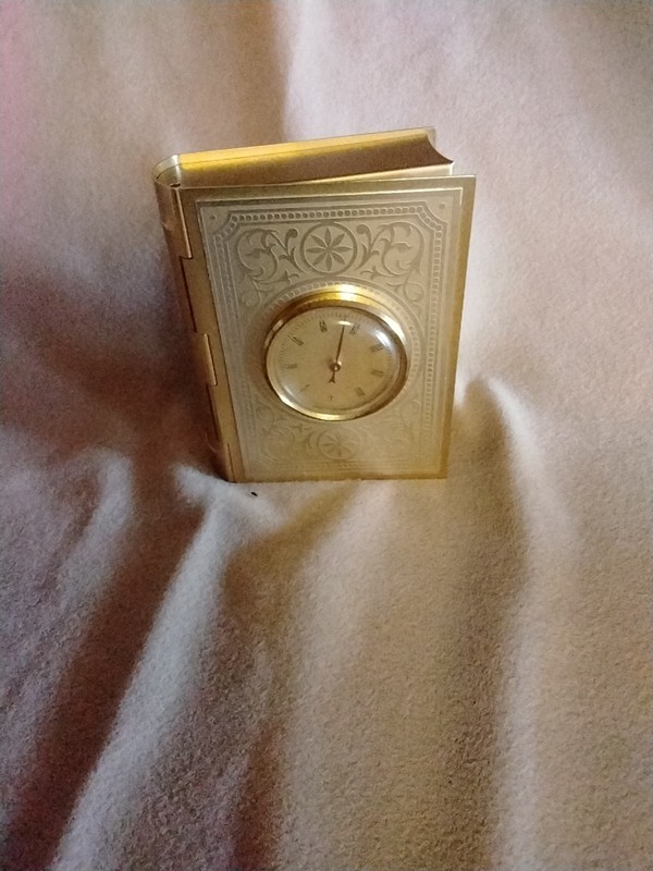 Vintage Desktop Book Trinket Box Temperature Gauge Made In France Fahrenheit