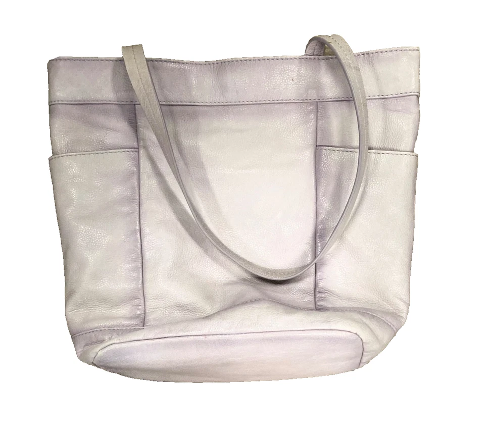 Nuevo con etiquetas Bolso de Hombro Frye Melissa Shopper Gris Sombra Cuero Italiano Foto 3 de 4