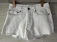 The Normal Brand White Cutoff Denim Shorts Size 27