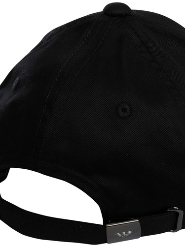 Emporio Armani Men's Side Logo Baseball Cap, Black - Picture 7 of 7