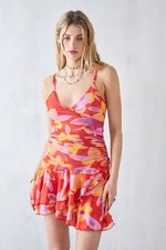 Urban Outfitters UO Silence & Noise Women Fairy Dress Watercolor Psychedelic