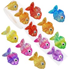 Fish Stickers 500 Sheets Assorted Fade-Proof Motivational Fish