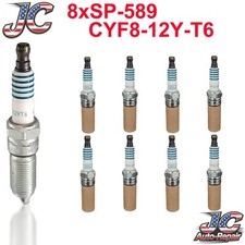 8PCS OE#SP589 Spark Plug CYFS12YT6 For Ford F-150 Mustang 2018-2025 5.0L 3.3L