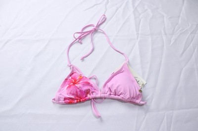 Kaiami Swim Women's Floral Paradise Triangle Bikini Top WR4 Pink Size 6 (US 2)