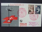 France FDC/1er Jour Red Cross - 1954 MH Michel 1032/1033 SoStpl