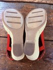 Vintage/ Y2K Size 6 1/2 Women’s Red/ Striped  Wedge Heels Peep Toe Brand Gitano — photo 9