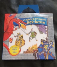 Peaceable Kingdom - Dragon And Knights- Fold Out Scene - Reusable Stickers