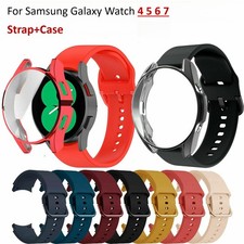 Silicone Watch Band Strap Case For Samsung Galaxy Watch 4 5 6 7 40/42/43/46/47mm