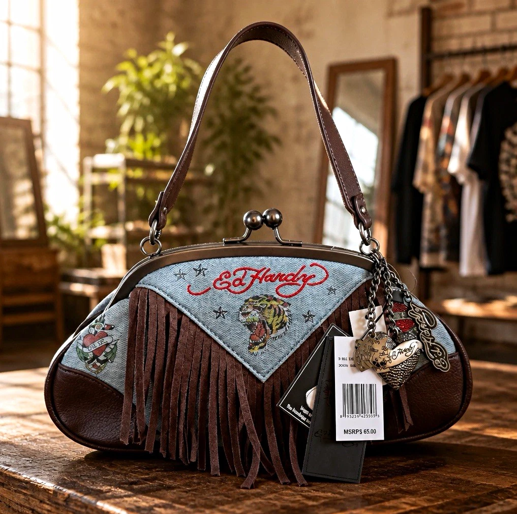 Ed Hardy Leather Exterior Bags & Handbags for Women for sale | eBay