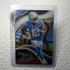 Panini 2023 Select Derius Davis #277 Tri-Color Prizm Rookie /149 Club Chargers