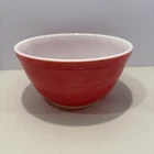 VTG 1960’s Pyrex Primary Colors Red Nesting Mixing Bowl 402 1.5 Qt Size USA. K79
