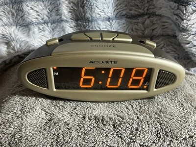 Vintage Chaney Instruments Acu-Rite 13027 Alarm Clock Electric Tested Good
