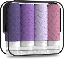Travel Bottles for Toiletries, TSA Approved Silicone Travel Size Containers for