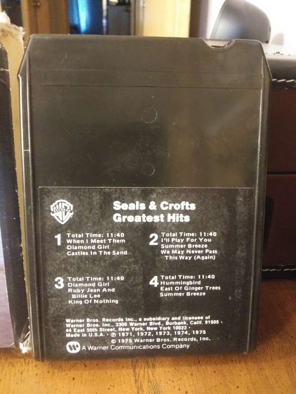 Seals & Crofts " Seals & Crofts Greatest Hits" 8 track tape REBUILT