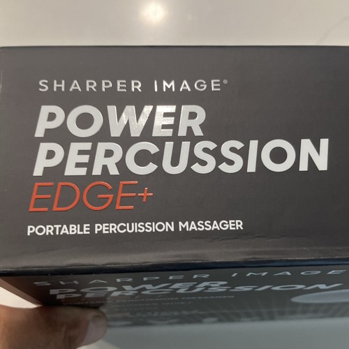 Sharper Image Power Percussion Edge+ Massage Gun White 4 Heads USB-C Pain Relief - Picture 6 of 8