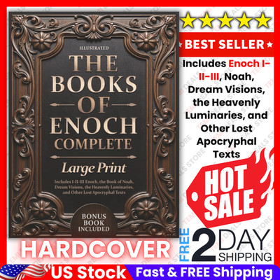 The Books of Enoch Complete Large Print Illustrated HARDCOVER I-II-III     