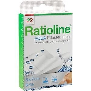 LOHMANN & RAUSCHER GMBH & CO.KG RATIOLINE aqua Duschpflaster Plus 5x7 cm steril, 5 St