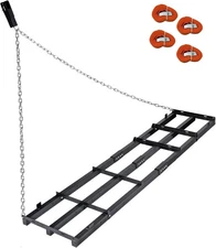 Drag Harrow 8 ft Heavy Duty Tow Behind Drag Harrow Driveway Grader Rake