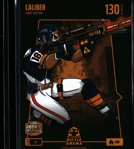 Caliber (Caleb Williams) 2024 Bo Jackson Battle Arena #130 Rookie Edition Fire
