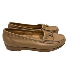 SAS Softie Tassel Kiltie Mocha Beige Leather Shoes Loafers Slip-On Women  s 5.5