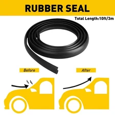 10ft Car Windshield Roof Rubber Seal Strip Noise Insulation Accessories Stickers