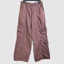 Urban Outfitters BDG Womens Y2K Cargo Pants Brown Straight Wide Leg Pants Size M