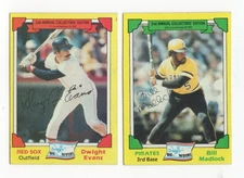1982 Topps Drake's Big Hitters #11 DWIGHT EVANS Red Sox #23 BILL MADLOCK Pirates