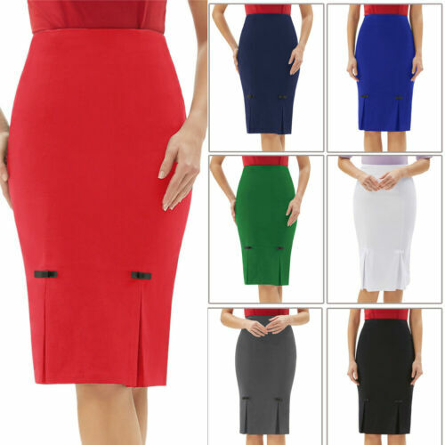 Women Leopard Print High Waist Skirts Ladies Mini Pencil Body-con - Foto 2