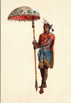 Art Postcard Slave Costume 1894 Proteus Pageant Shah Nameh the Epic of the Kings