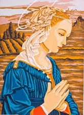 "Madonna" Printed Needlepoint Tapestry  Canvas 6034