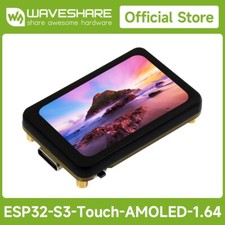 Waveshare ESP32-S3 1.64inch AMOLED Touch Display Development Board, 280 456 QSPI