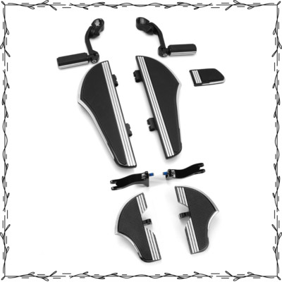 Defiance Rider/Passenger Floorboards & Highway Footpegs for Harley FLHX