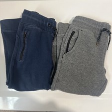 Boys Sweat Pants 2 Pairs Blue Grey Size 4/5