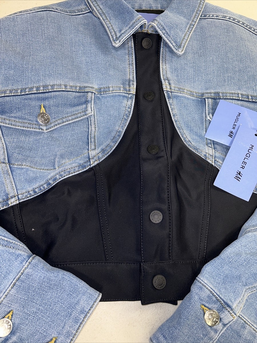 H&M x Mugler クロップドデニムジャケットSサイズ