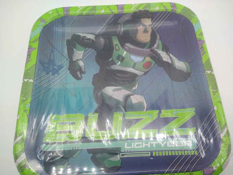 NUEVO Toy Story Buzz Juego de Fiesta Año Luz, Platos, Servilletas, Globos Foto 2 de 4